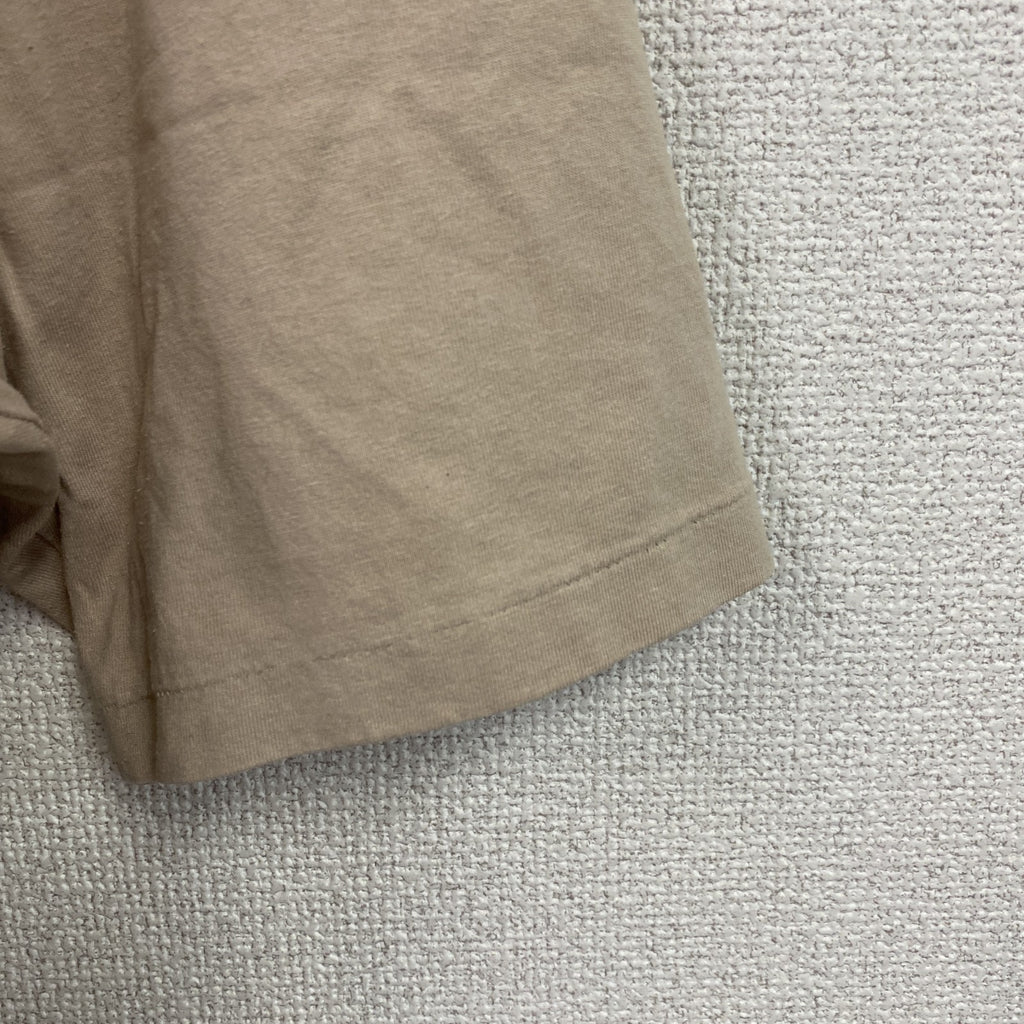 BATONER　バトナー　半袖プリントTシャツ　シングルステッチ　無地　ベージュ　4サイズ