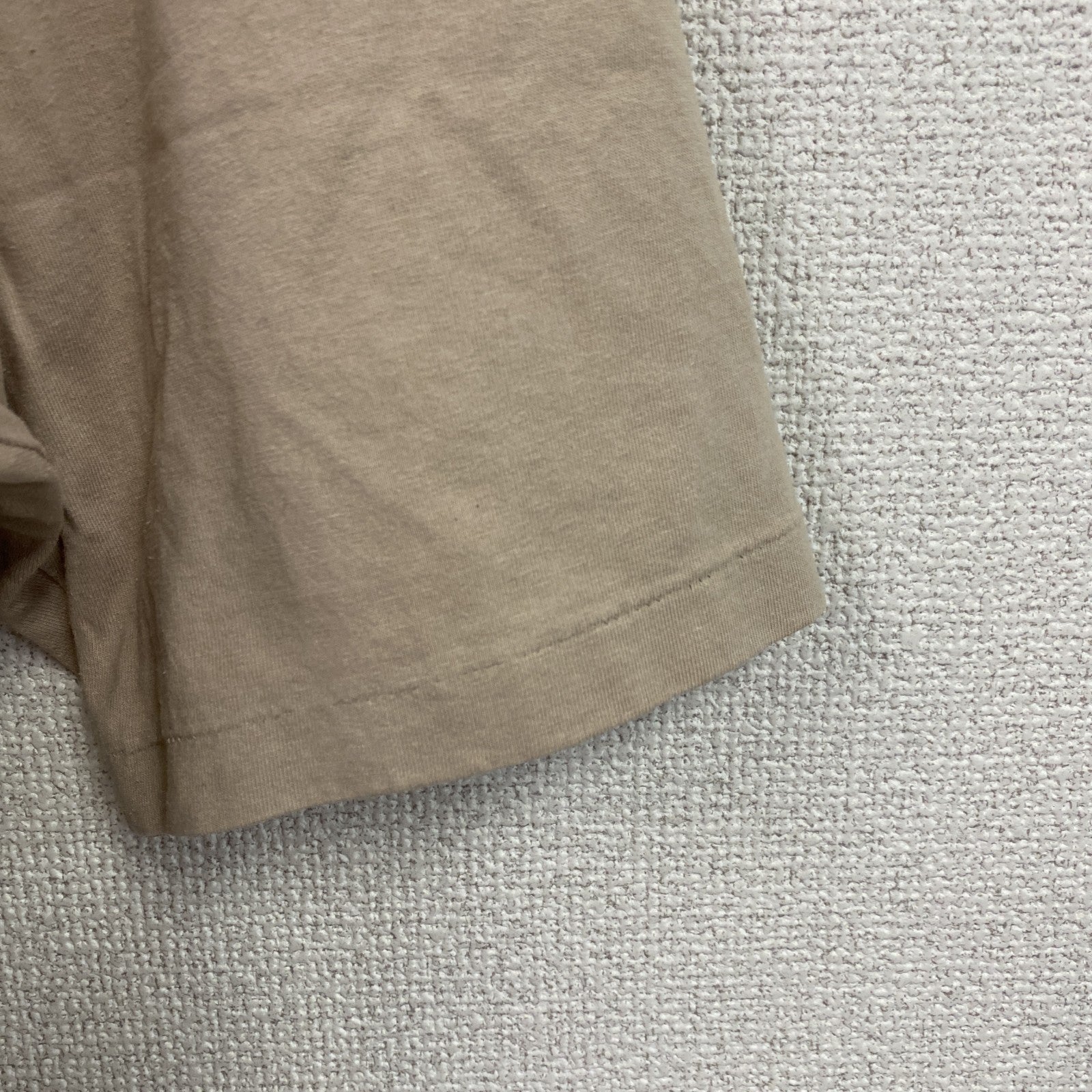 BATONER　バトナー　半袖プリントTシャツ　シングルステッチ　無地　ベージュ　4サイズ