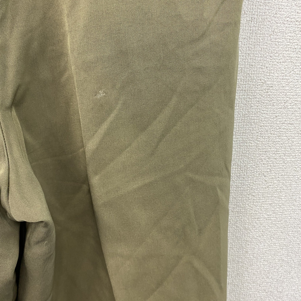 Papas　パパス　ツータックパンツ　ジップフライ　カーキ　LLサイズ　