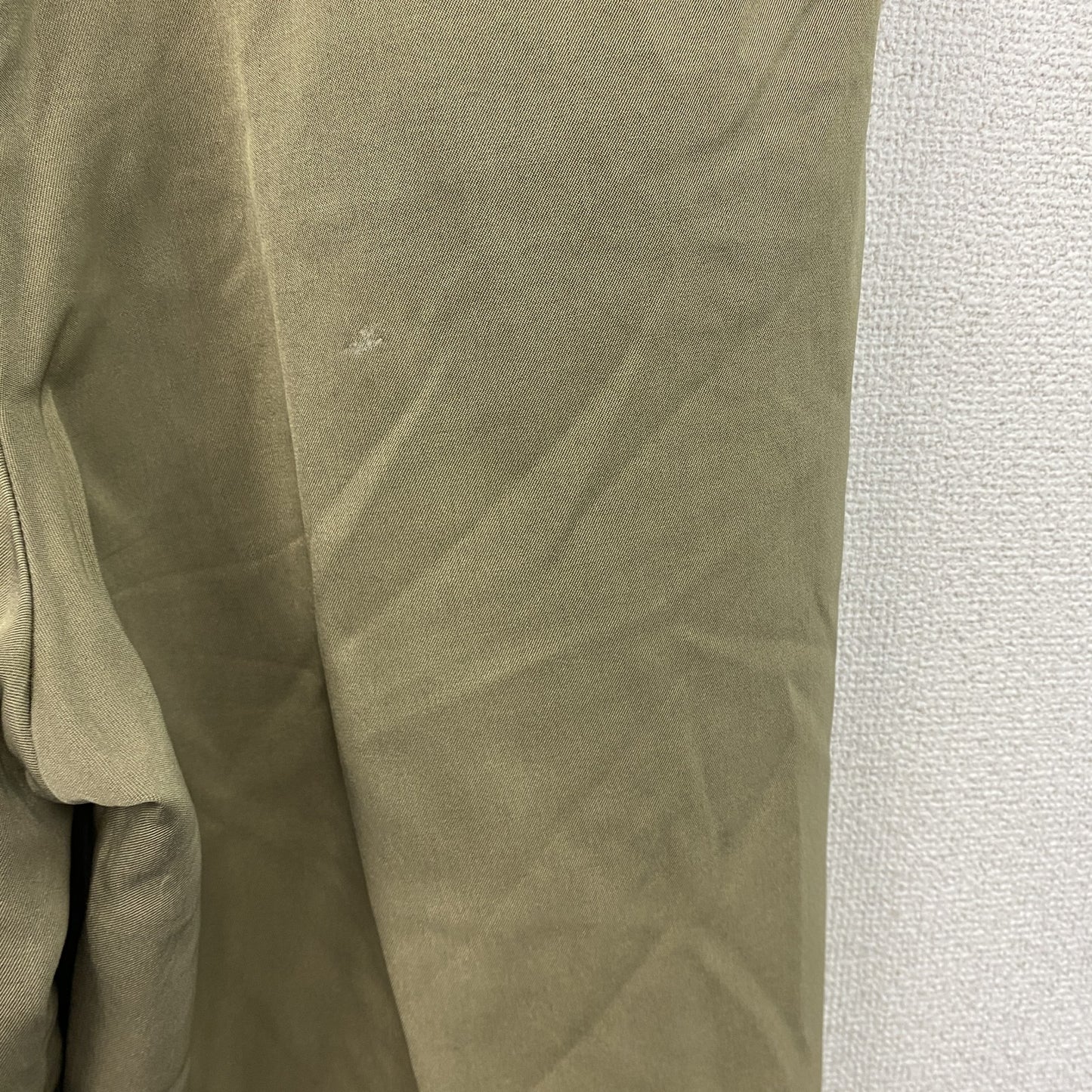 Papas　パパス　ツータックパンツ　ジップフライ　カーキ　LLサイズ　