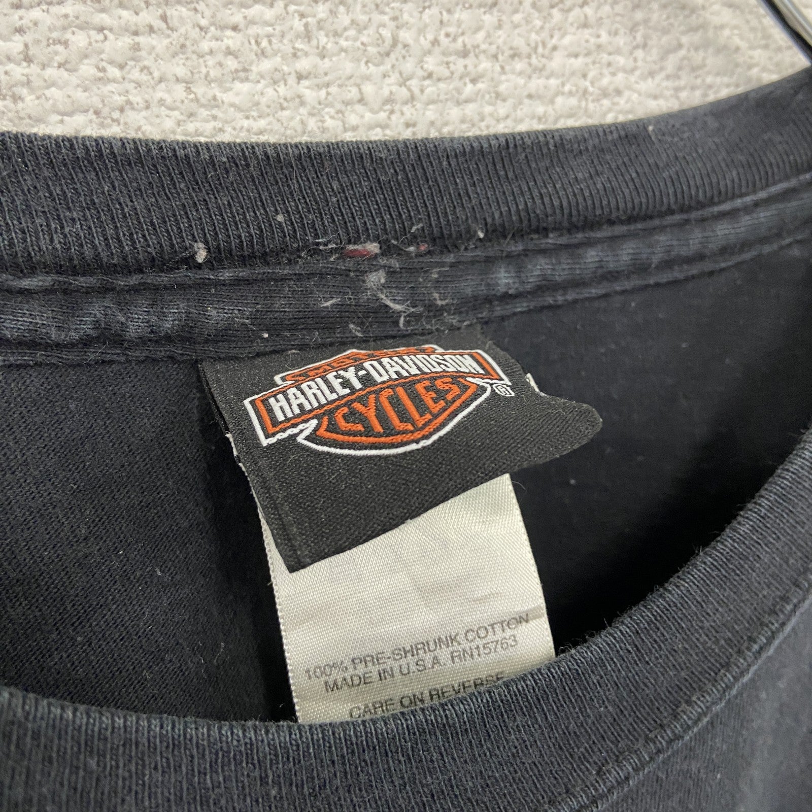 HARLEY DAVIDSON　ハーレーダビッドソン　半袖Tシャツ　漢字プリント　黒　ブラック　3XLサイズ