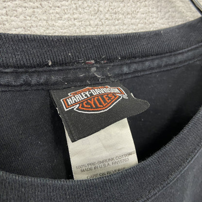 HARLEY DAVIDSON　ハーレーダビッドソン　半袖Tシャツ　漢字プリント　黒　ブラック　3XLサイズ