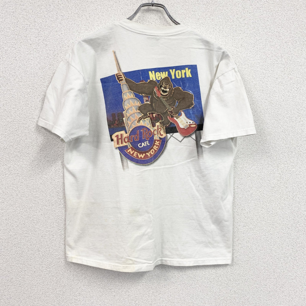 ～00s　Hard Rock Cafe　ハードロックカフェ　半袖プリントTシャツ　白　ホワイト　Lサイズ