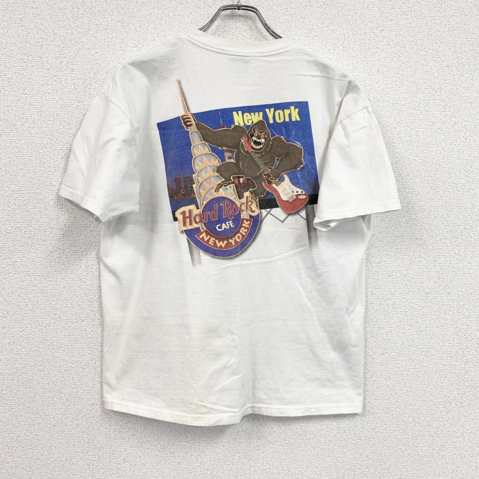 ～00s　Hard Rock Cafe　ハードロックカフェ　半袖プリントTシャツ　白　ホワイト　Lサイズ