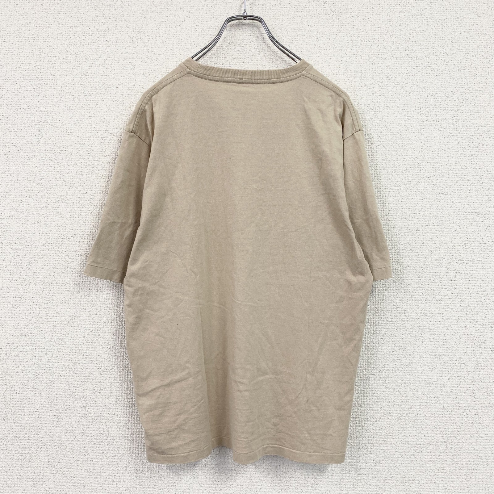BATONER　バトナー　半袖プリントTシャツ　シングルステッチ　無地　ベージュ　4サイズ
