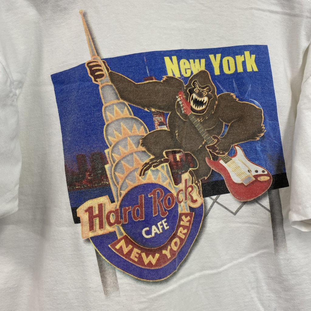 ～00s　Hard Rock Cafe　ハードロックカフェ　半袖プリントTシャツ　白　ホワイト　Lサイズ