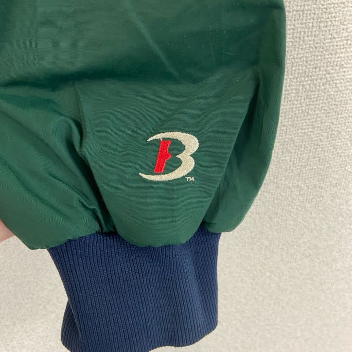 古着 used　Boathouse　ボートハウス　フルジップナイロンジャケット　緑　グリーン　紺　ネイビー　XLサイズ