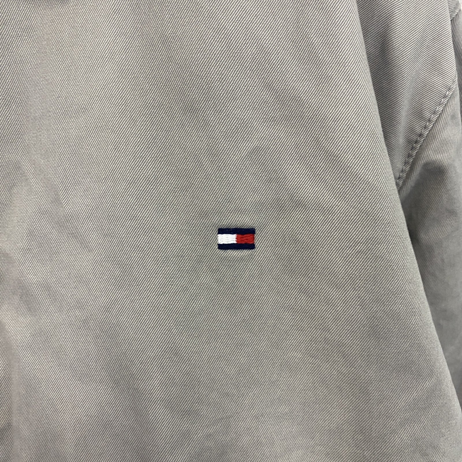TOMMY HILFIGER　トミーヒルフィガー　フルジップブルゾン　紺　グレージュ　XLサイズ