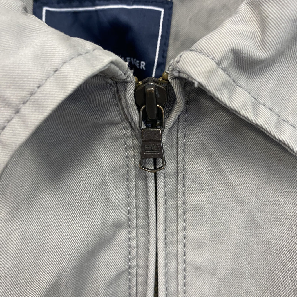 TOMMY HILFIGER　トミーヒルフィガー　フルジップブルゾン　紺　グレージュ　XLサイズ
