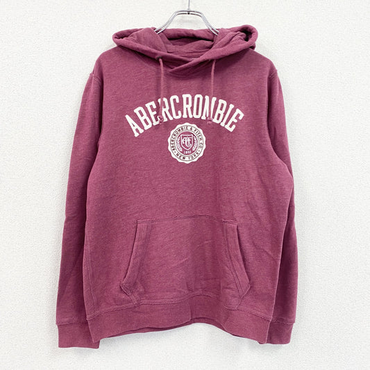Abercrombie&Fitch　アバクロンビー&フィッチ　スウェットパーカー/フーディー　赤紫　ボルドー　Mサイズ