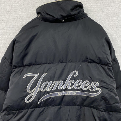 ～00s　PRO PLAYER　MLB　NY　ニューヨークヤンキース　ダウンジャケット　ヴィンテージ　黒　ブラック　2XLサイズ