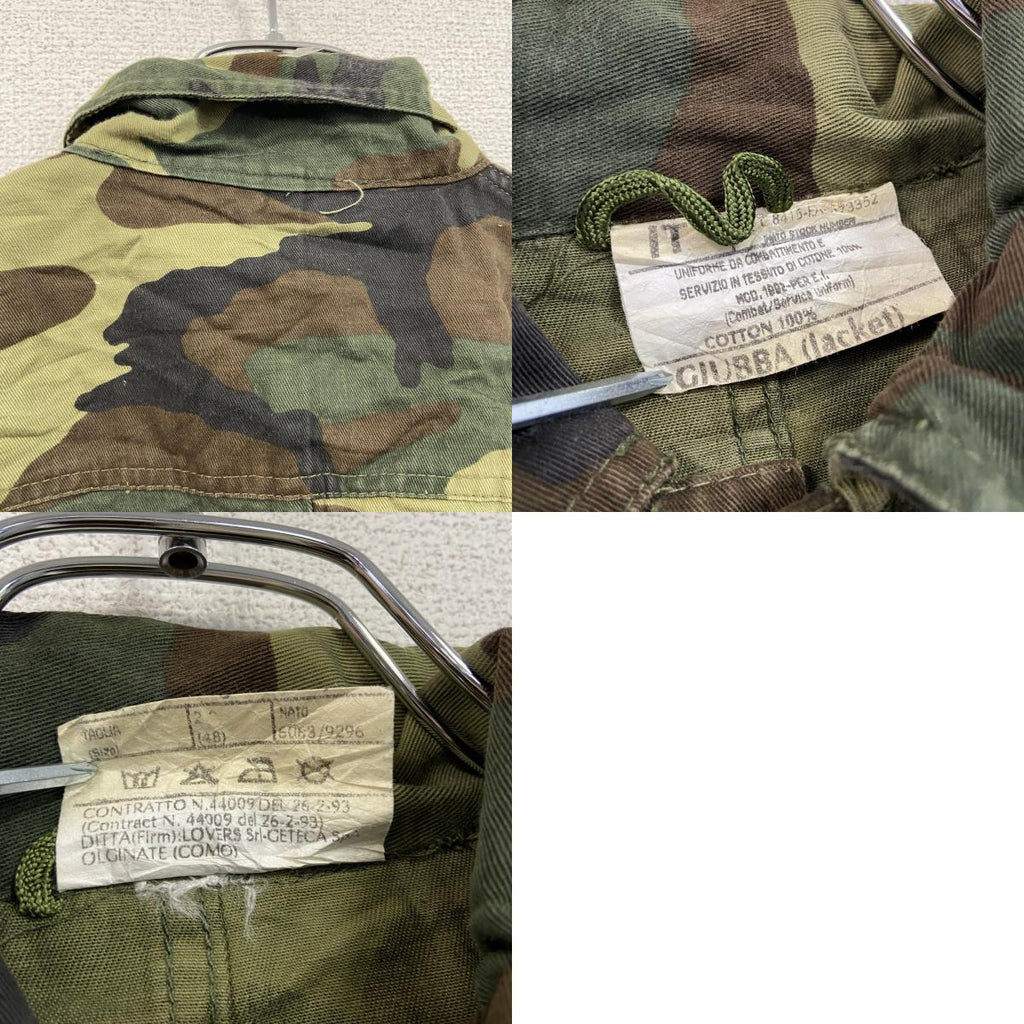 イタリア軍　ミリタリージャケット　カモフラ　迷彩　カーキ