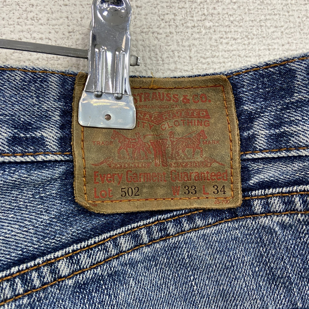 Levi's　リーバイス　502　デニムパンツ/ジーンズ　ジップフライ　縦落ち　インディゴ　W33サイズ