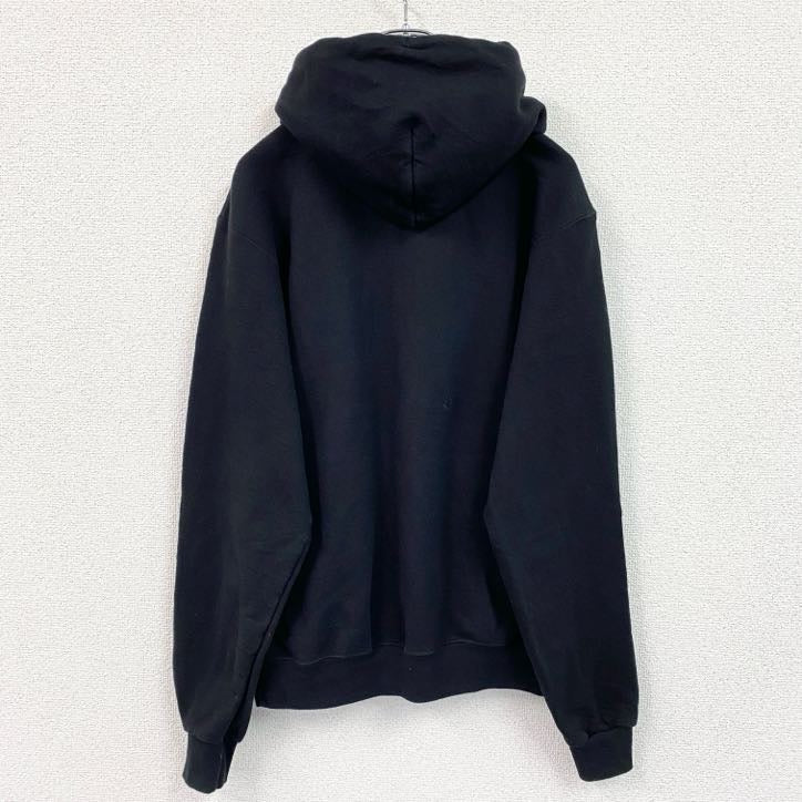 champion　チャンピオン　プリントスウェットパーカー/フーディー　黒　ブラック　Lサイズ