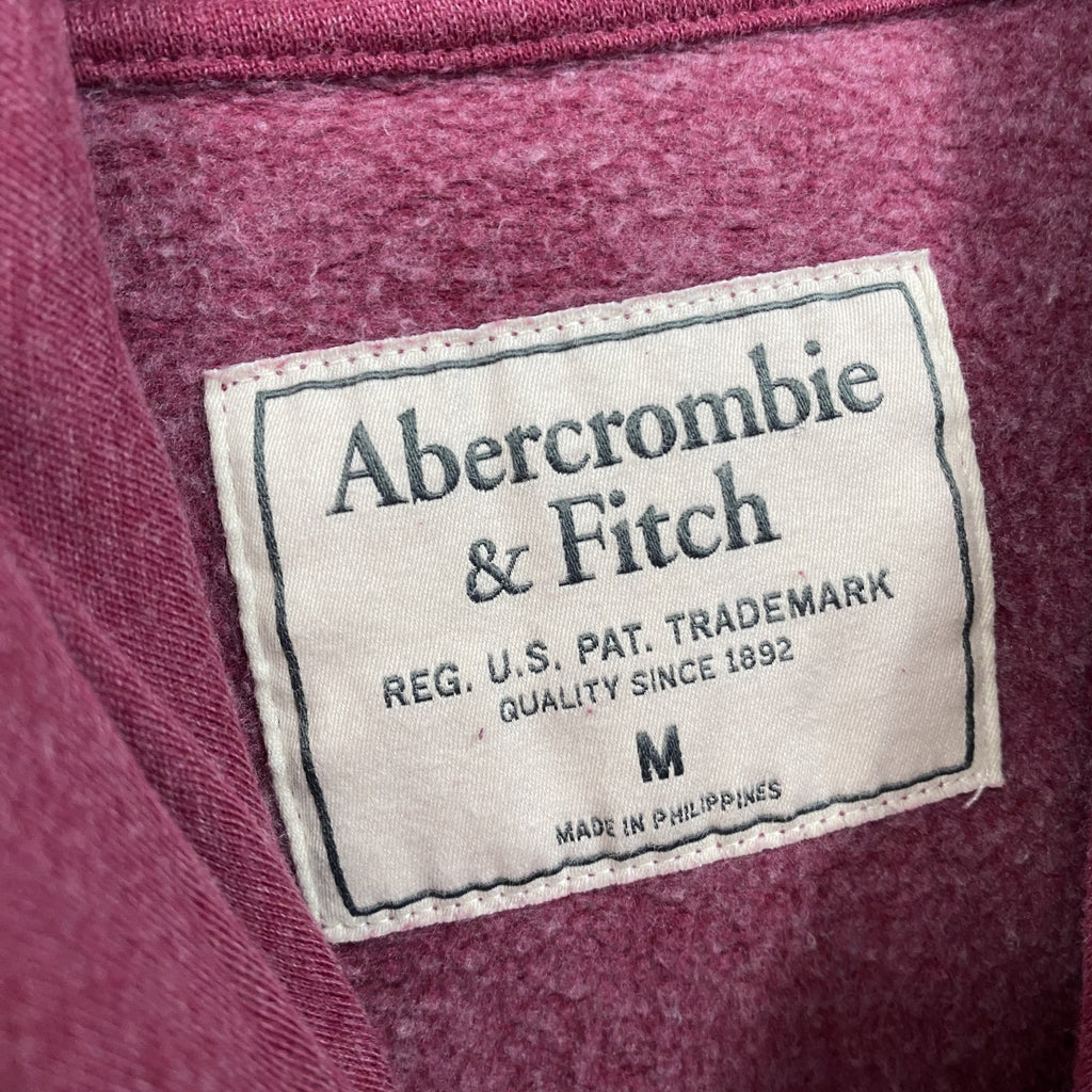 Abercrombie&Fitch　アバクロンビー&フィッチ　スウェットパーカー/フーディー　赤紫　ボルドー　Mサイズ