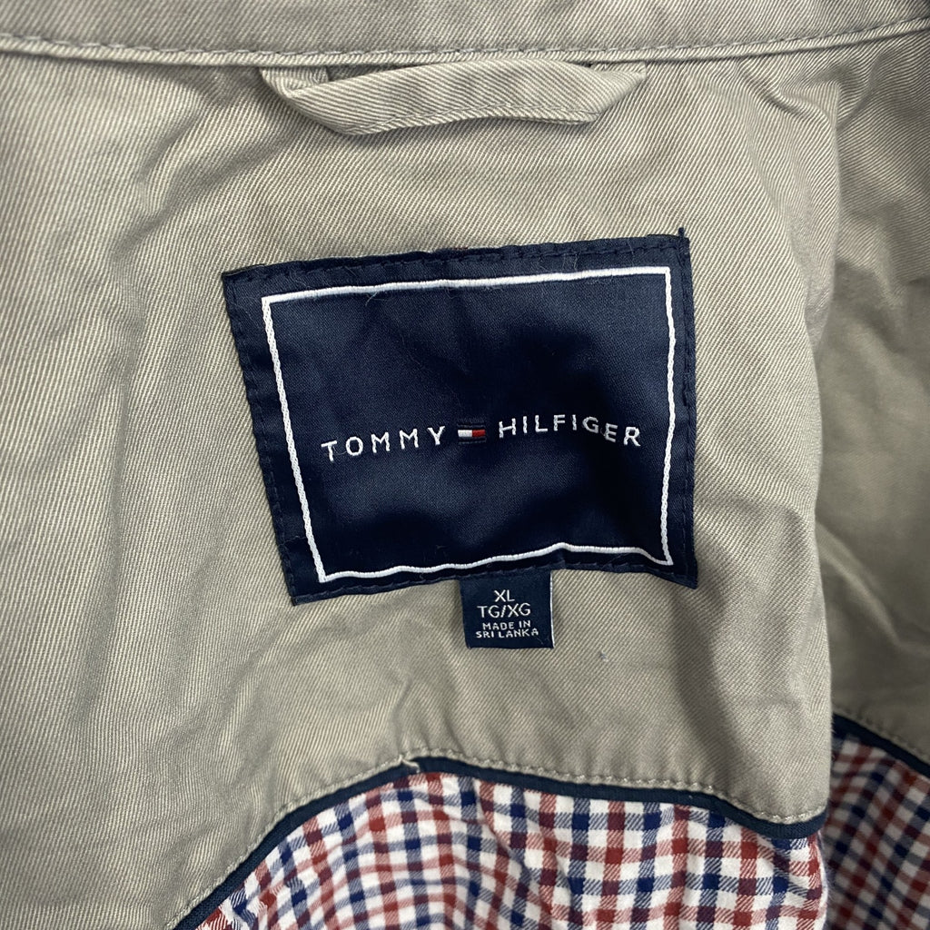 TOMMY HILFIGER　トミーヒルフィガー　フルジップブルゾン　紺　グレージュ　XLサイズ