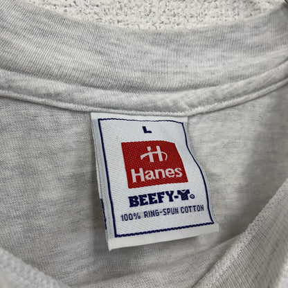 90s　Hanes　ヘインズ　半袖Tシャツ　アニマルT　テディベア　ヴィンテージ　　霜降りグレー　Lサイズ