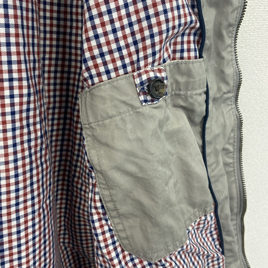TOMMY HILFIGER　トミーヒルフィガー　フルジップブルゾン　紺　グレージュ　XLサイズ
