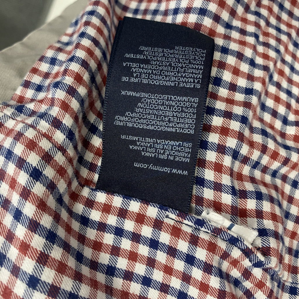 TOMMY HILFIGER　トミーヒルフィガー　フルジップブルゾン　紺　グレージュ　XLサイズ