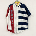 TOMMY HILFIGER　トミーヒルフィガー　半袖シャツ　ボーダー柄　マルチカラー　XLサイズ