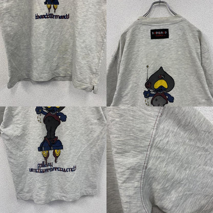 ～00s　BAD＋MAD　半袖プリントTシャツ　キャラクターT　ヴィンテージ　灰色　グレー　