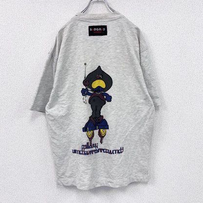 ～00s　BAD＋MAD　半袖プリントTシャツ　キャラクターT　ヴィンテージ　灰色　グレー　