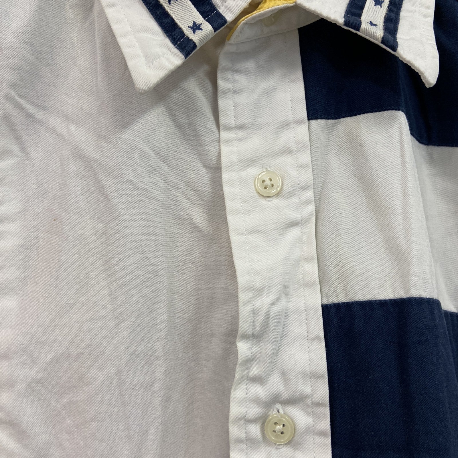 TOMMY HILFIGER　トミーヒルフィガー　半袖シャツ　ボーダー柄　マルチカラー　XLサイズ