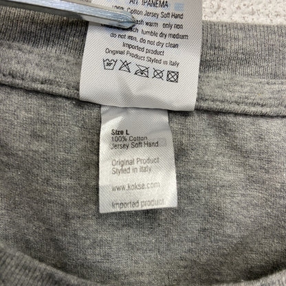 00s　KOKSE　LA DOLCE VITA　甘い生活　半袖Tシャツ　ムービーT　ヴィンテージ　灰色　グレー　Lサイズ