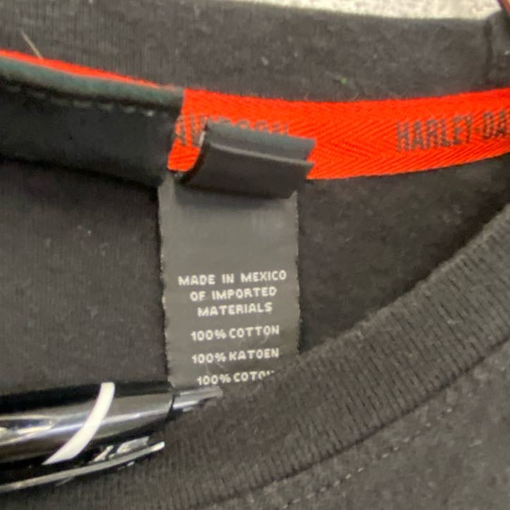 古着 used　HARLEY DAVIDSON　ハーレーダビッドソン　半袖プリントTシャツ　黒　ブラック　Lサイズ