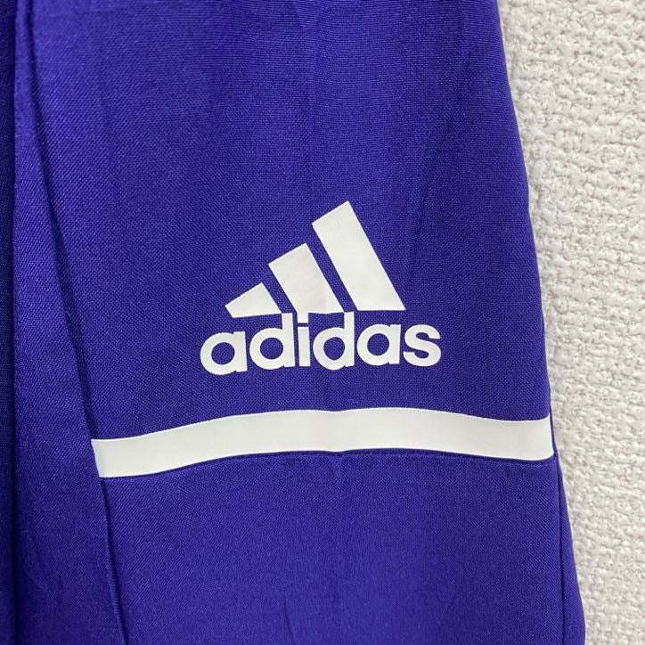 adidas　アディダス　ハーフジップナイロンジャケット　紫　パープル　Mサイズ