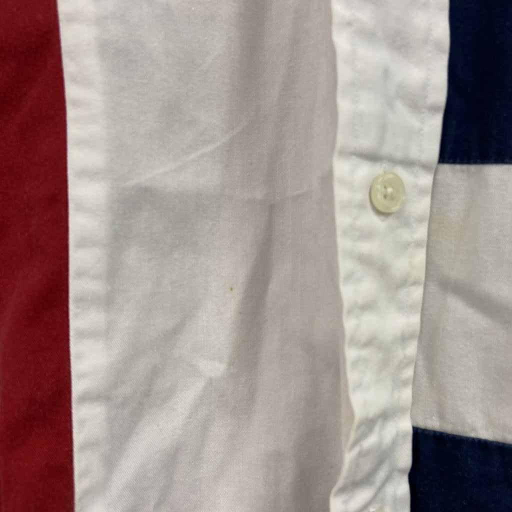 TOMMY HILFIGER　トミーヒルフィガー　半袖シャツ　ボーダー柄　マルチカラー　XLサイズ