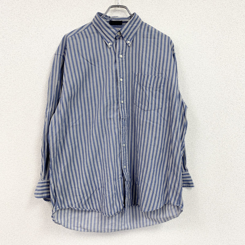90s～　CHAPS RALPH LAUREN　チャップスラルフローレン　長袖ボタンダウンシャツ　青　ブルー