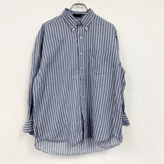 90s～　CHAPS RALPH LAUREN　チャップスラルフローレン　長袖ボタンダウンシャツ　青　ブルー