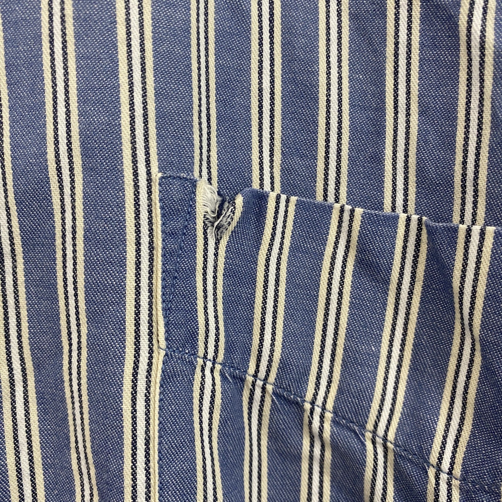 90s～　CHAPS RALPH LAUREN　チャップスラルフローレン　長袖ボタンダウンシャツ　青　ブルー