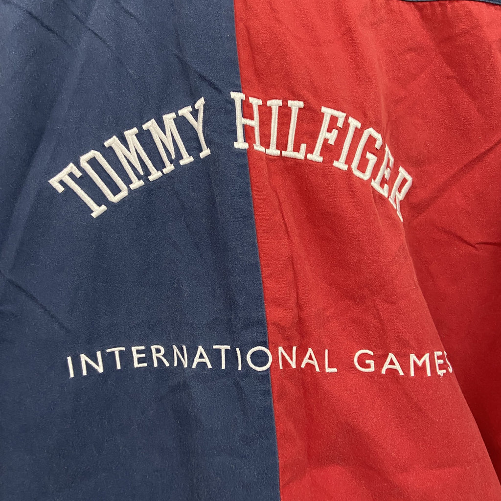 TOMMY HILFIGER　トミーヒルフィガー　半袖シャツ　ボーダー柄　マルチカラー　XLサイズ