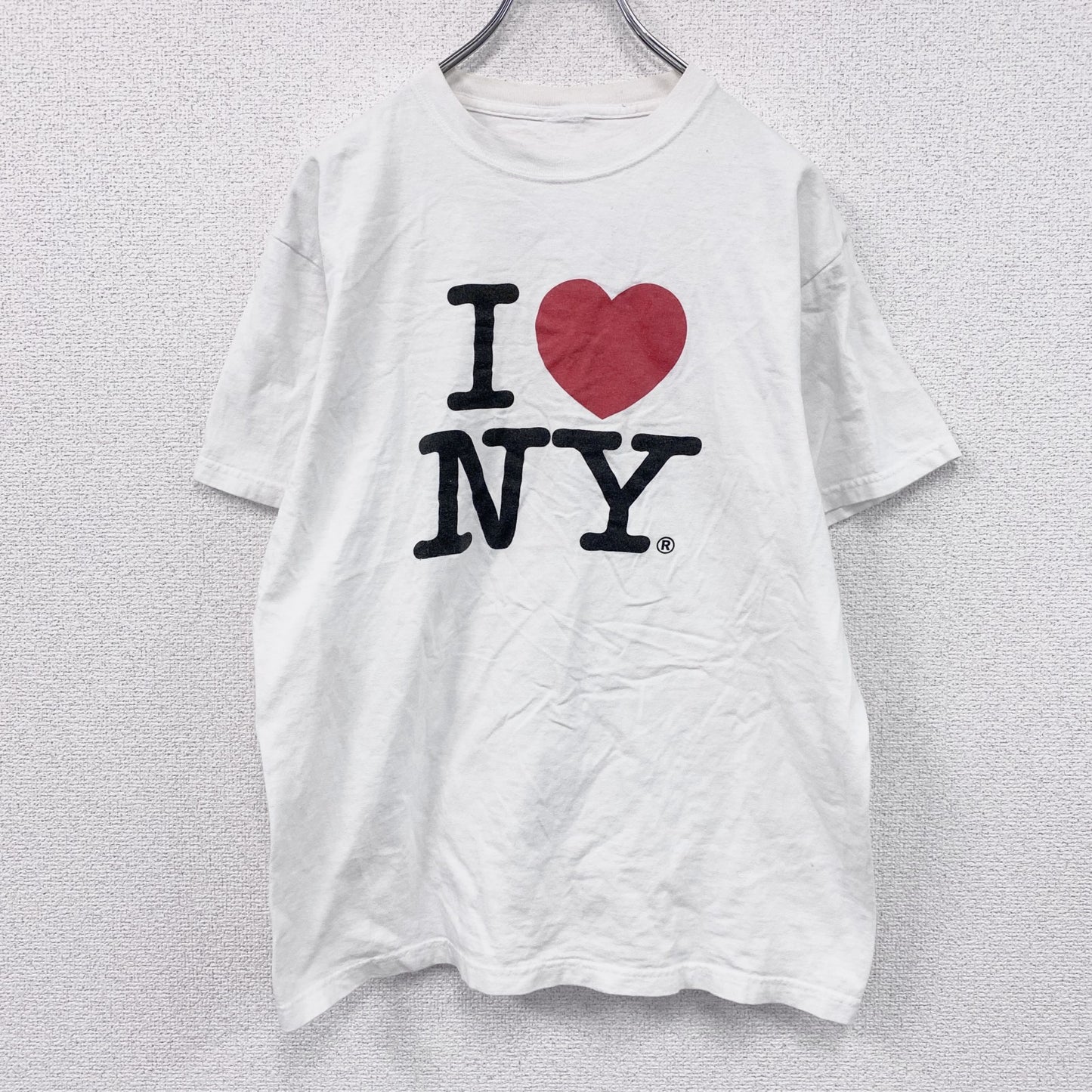 I♡NY　アイラブニューヨーク　半袖プリントTシャツ　白　ホワイト