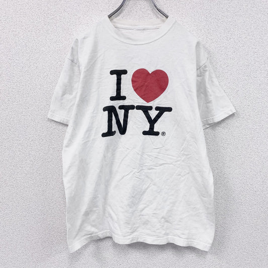 I♡NY　アイラブニューヨーク　半袖プリントTシャツ　白　ホワイト