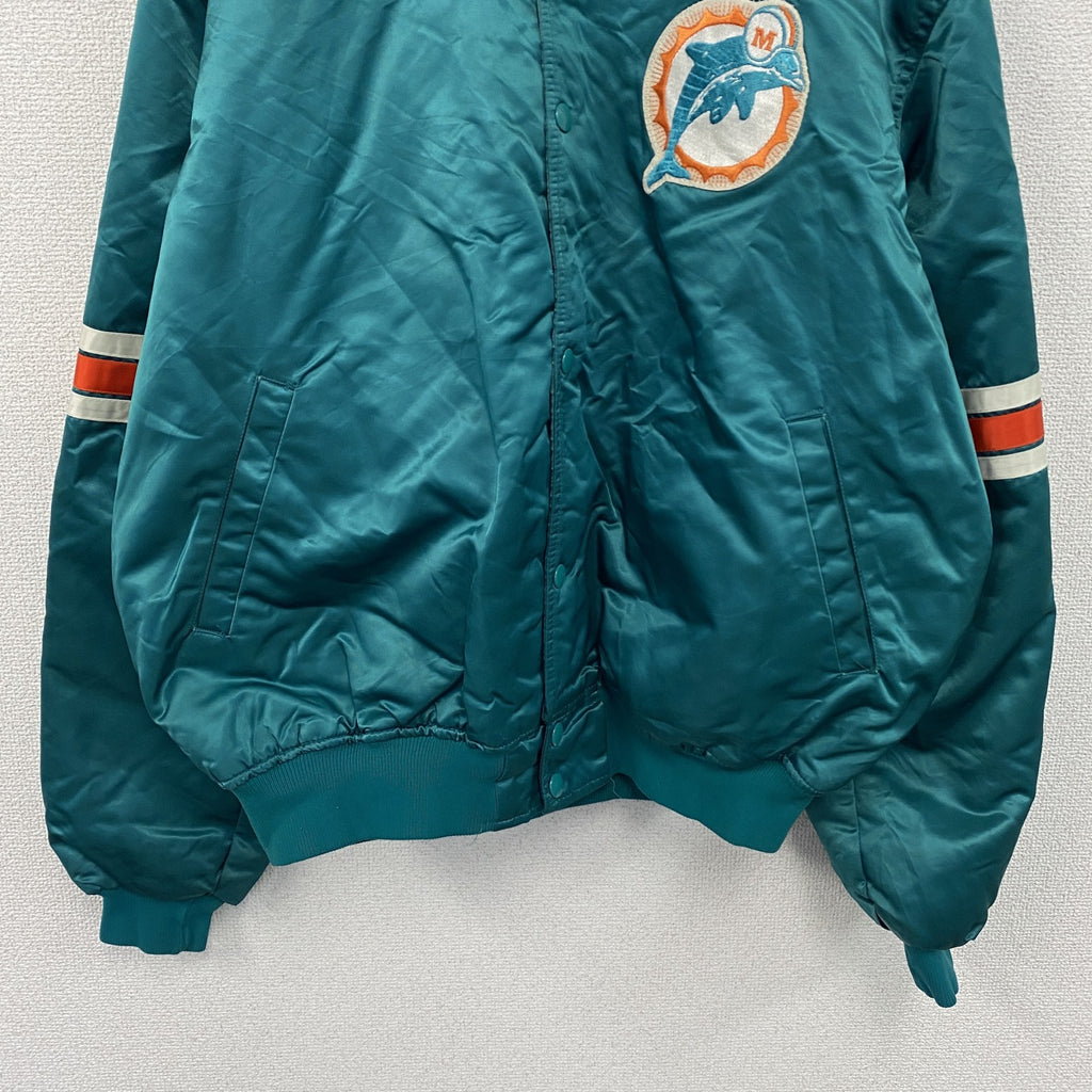 ～90s　PROLINE by STARTER　NFL　ドルフィンズ　スタジャン/スタジアムジャケット　ヴィンテージ　グリーン　XLサイズ