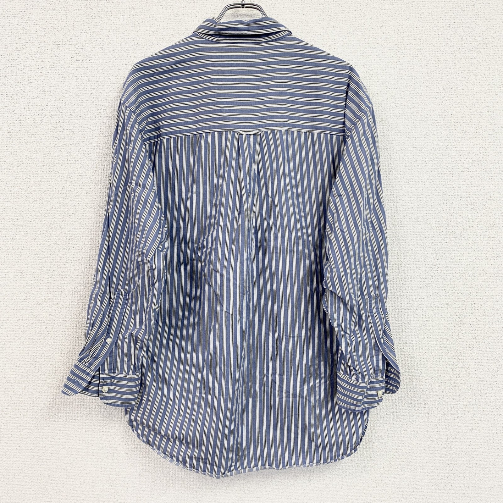 90s～　CHAPS RALPH LAUREN　チャップスラルフローレン　長袖ボタンダウンシャツ　青　ブルー
