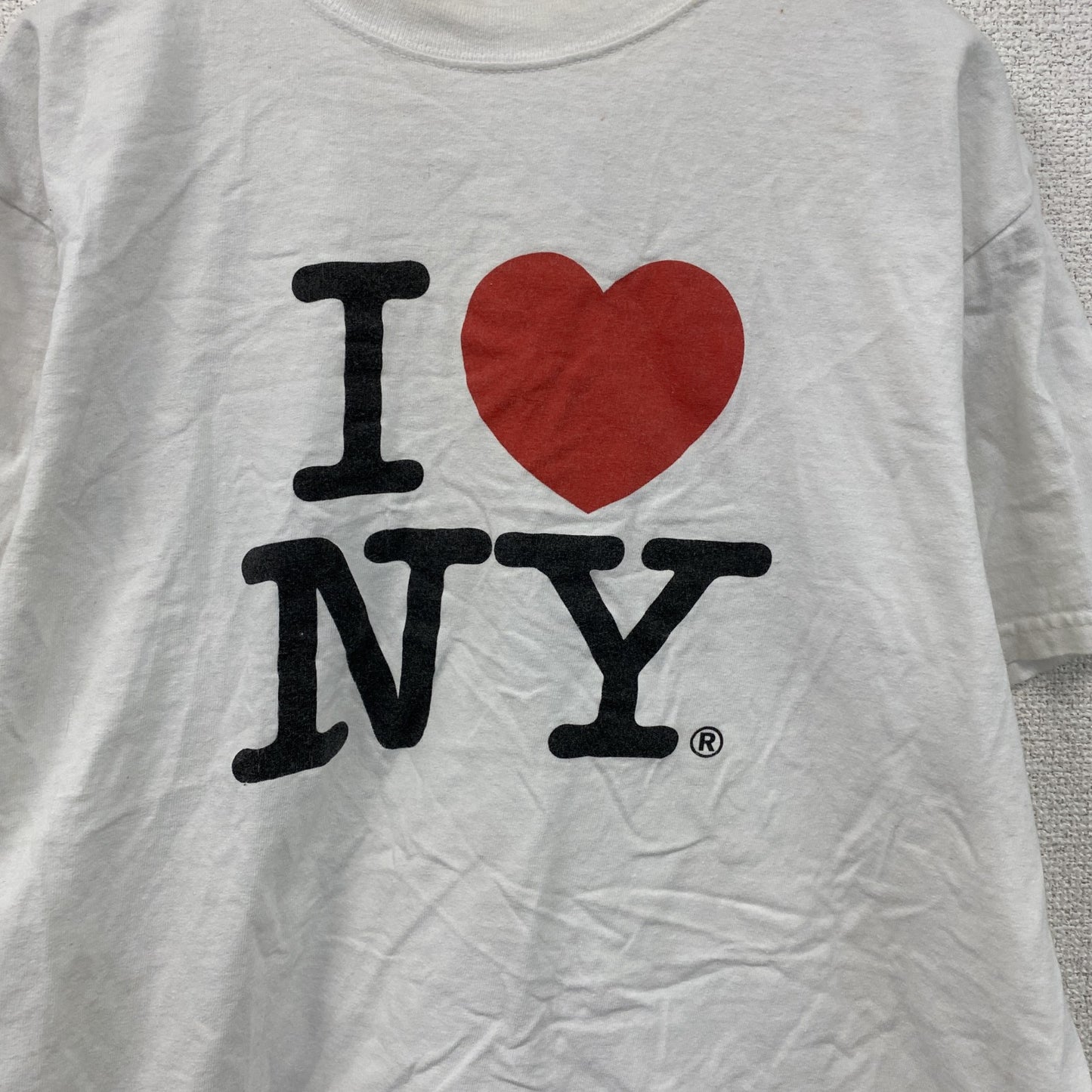 I♡NY　アイラブニューヨーク　半袖プリントTシャツ　白　ホワイト