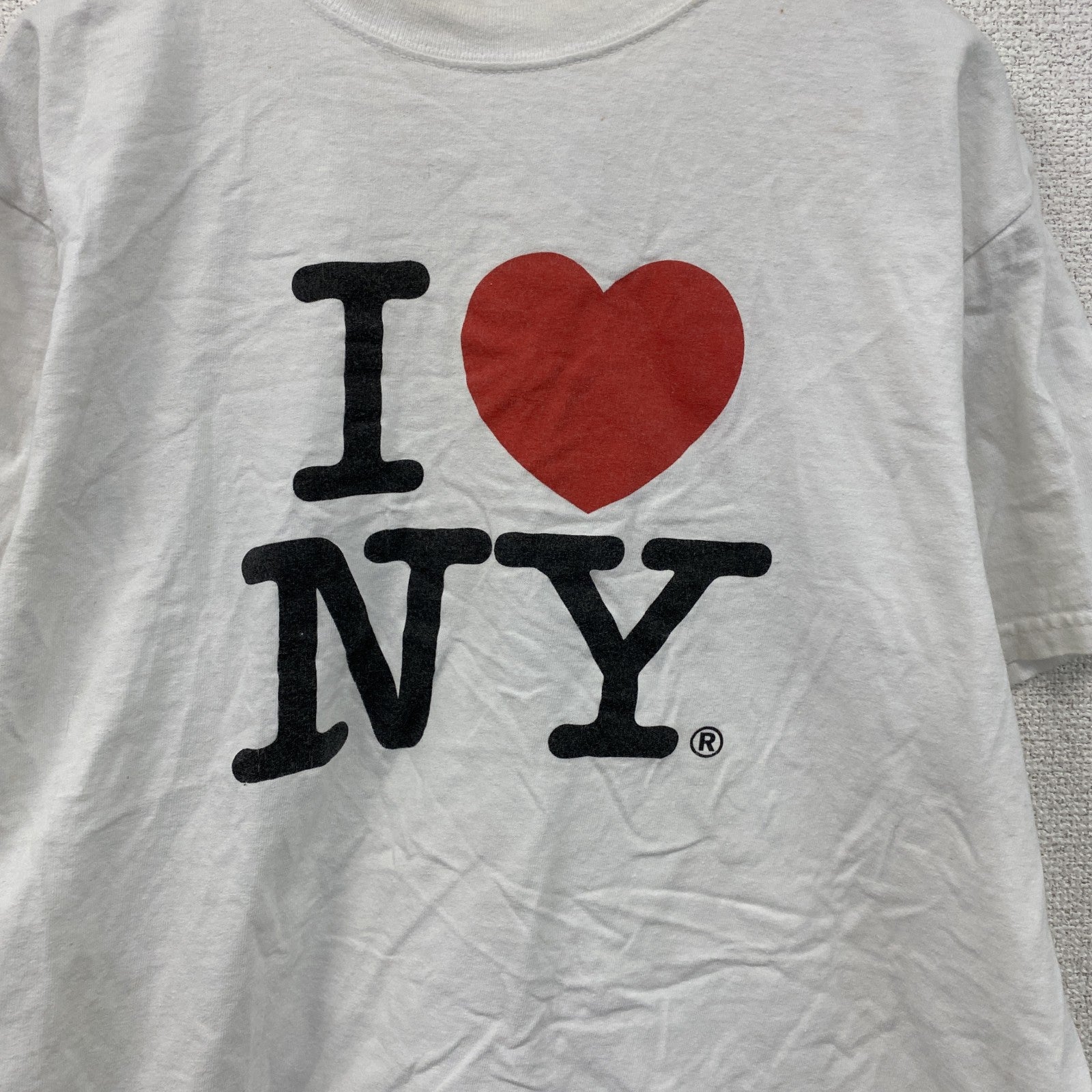 I♡NY　アイラブニューヨーク　半袖プリントTシャツ　白　ホワイト