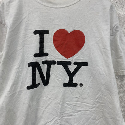 I♡NY　アイラブニューヨーク　半袖プリントTシャツ　白　ホワイト