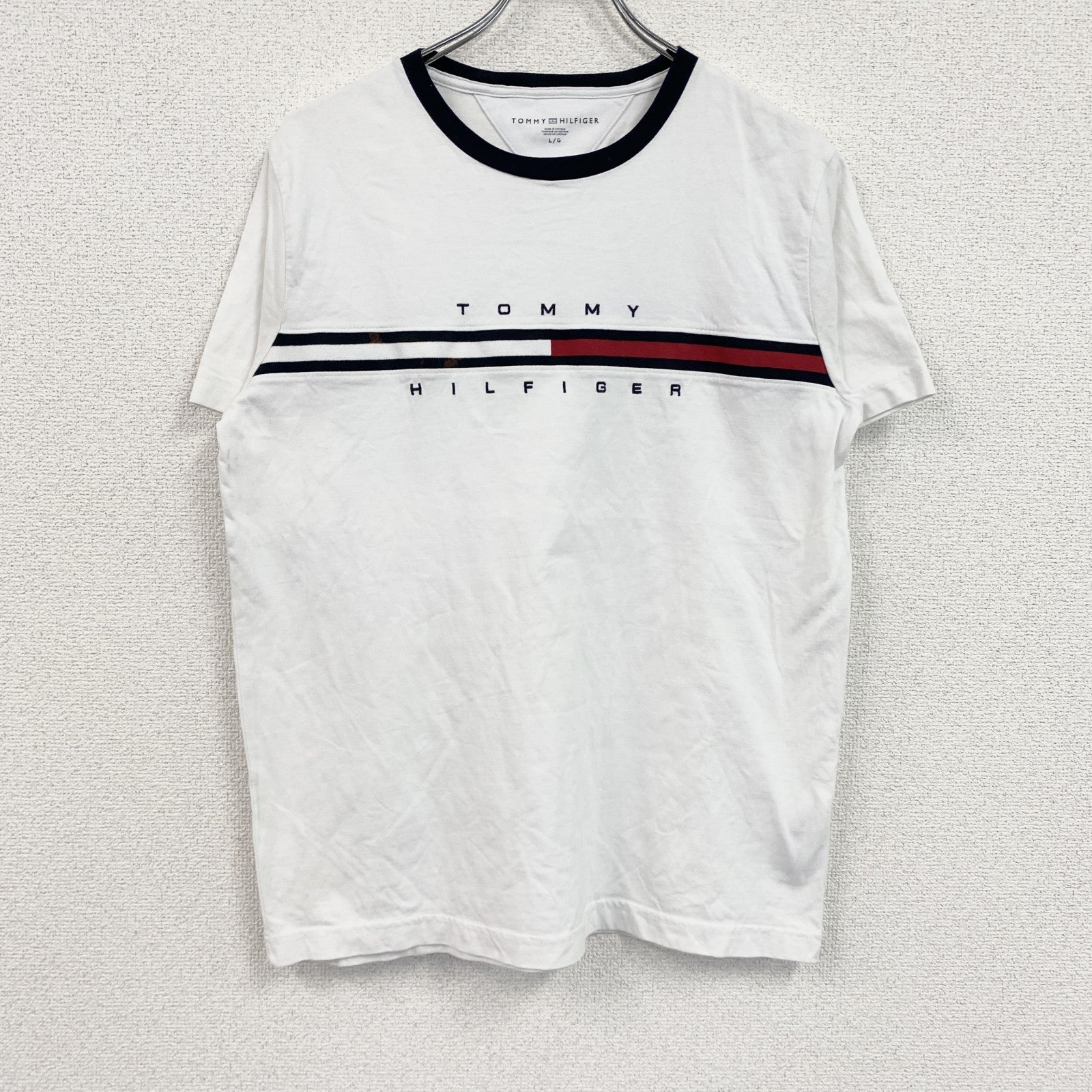 TOMMY HILFIGER　トミーヒルフィガー　半袖Tシャツ　白　ホワイト　Lサイズ