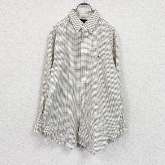 RALPH LAUREN　ラルフローレン　長袖ボタンダウンシャツ　マルチカラー　16 1/2サイズ