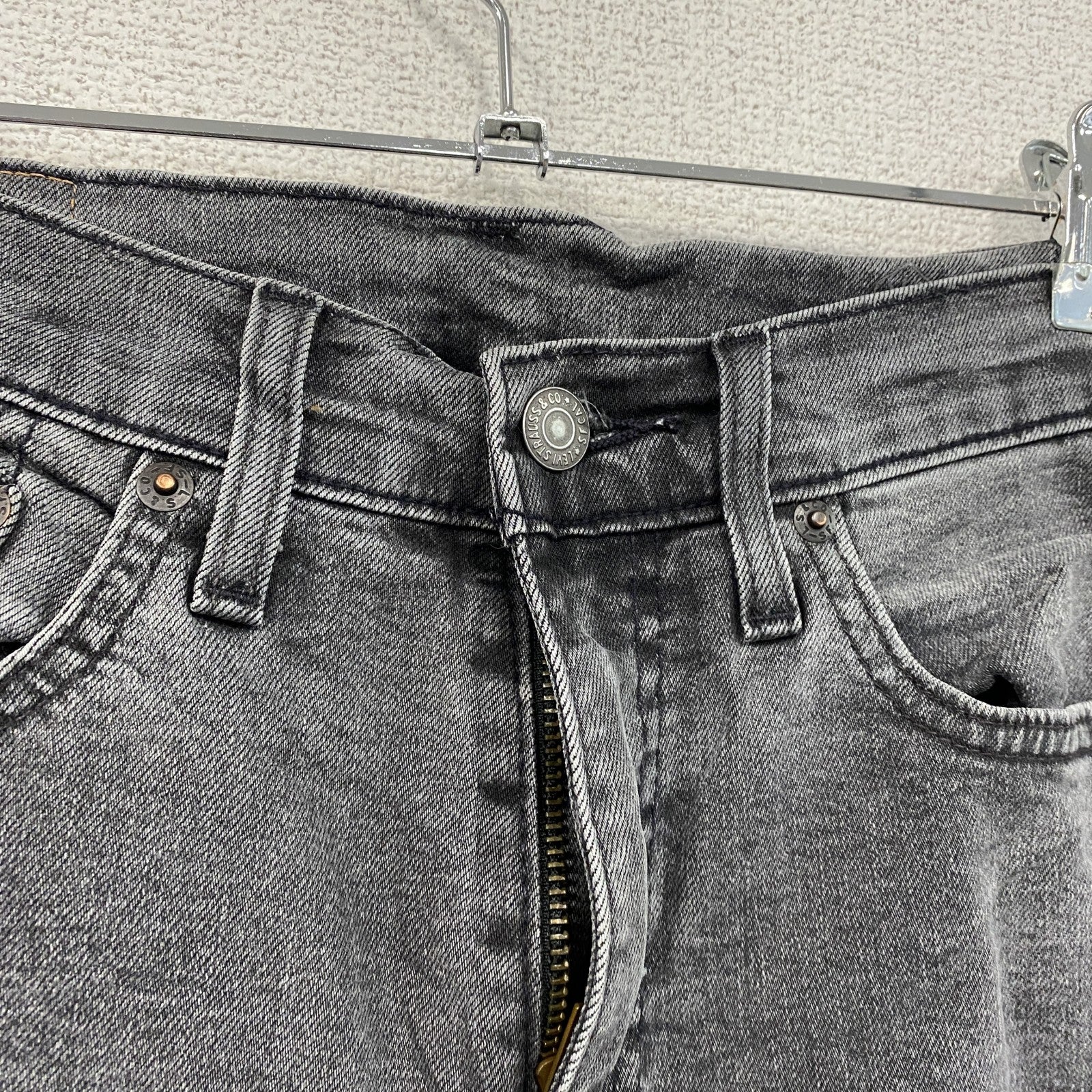 Levi's　リーバイス　502　デニムパンツ/ジーンズ　ジップフライ　黒　ブラック　W28サイズ