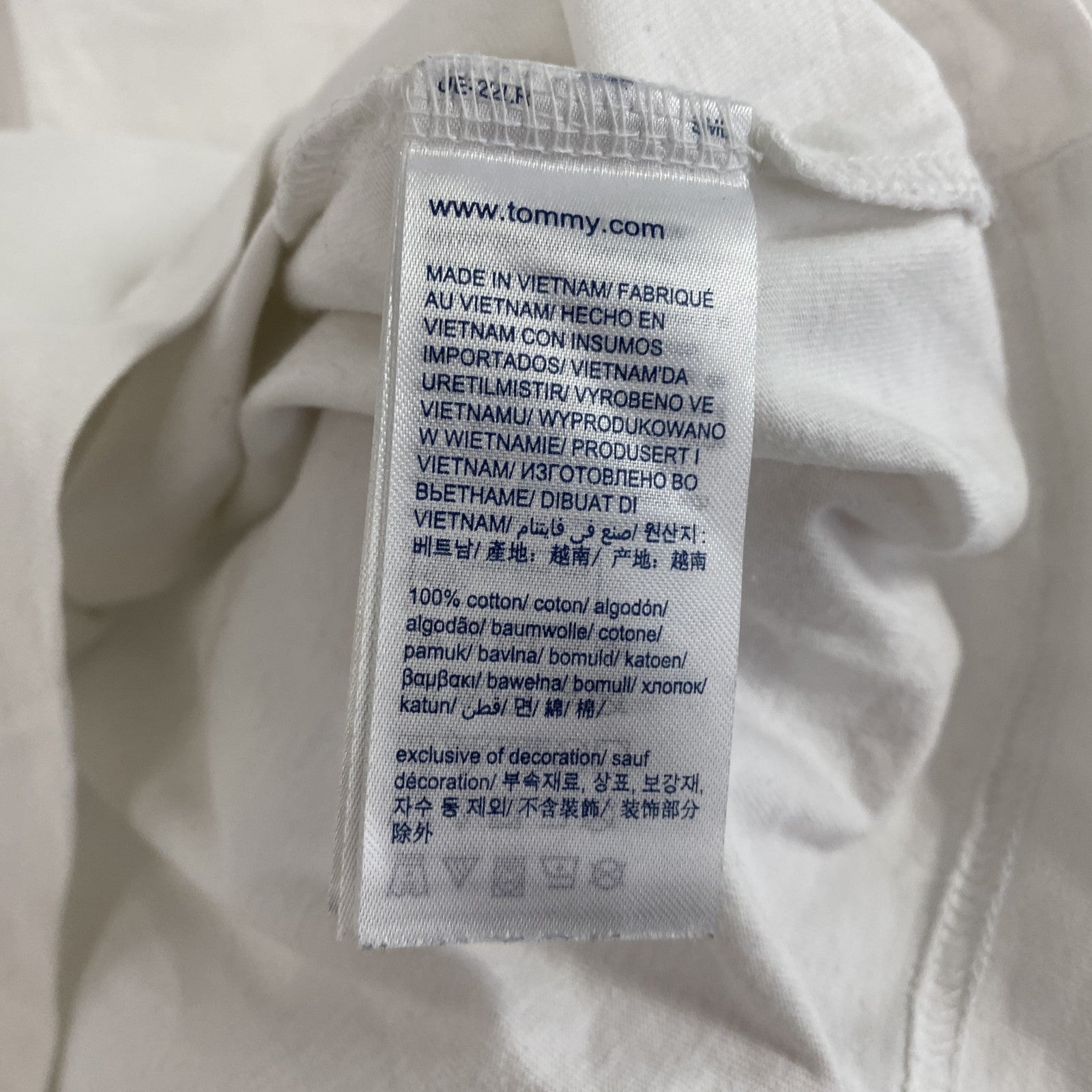 TOMMY HILFIGER　トミーヒルフィガー　半袖Tシャツ　白　ホワイト　Lサイズ