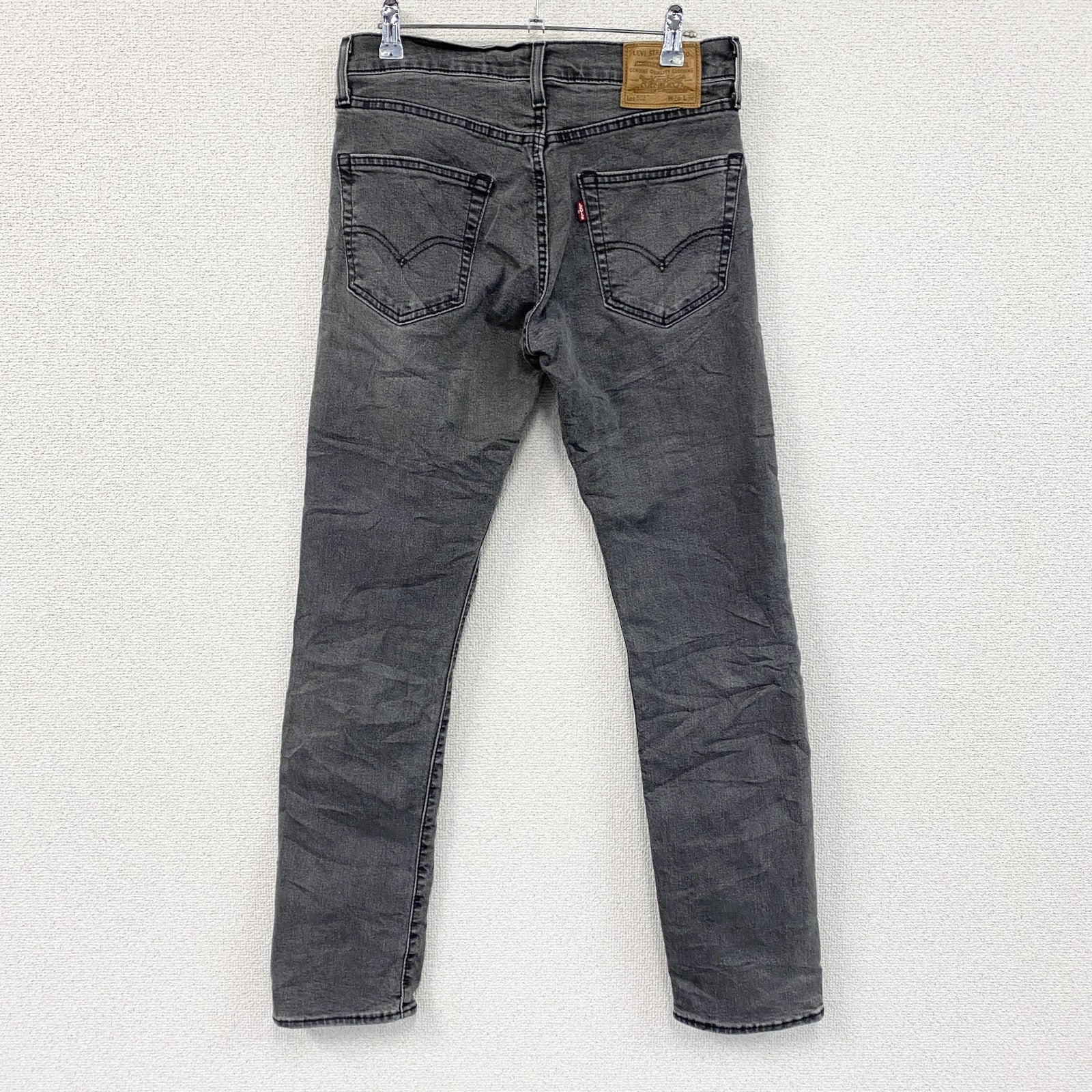 Levi's　リーバイス　502　デニムパンツ/ジーンズ　ジップフライ　黒　ブラック　W28サイズ