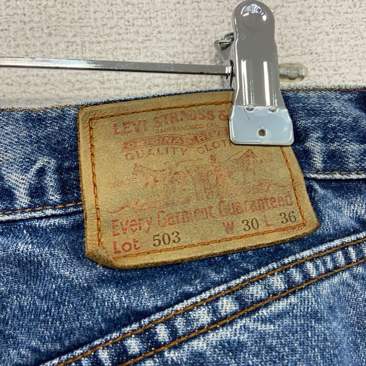 Levi's　リーバイス　503　デニムパンツジーンズ　ジップフライ　インディゴ　30サイズ