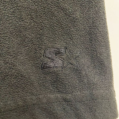 古着 used　STARTER スターター　長袖ハーフジップフリースジャケット　ノームコア　ビッグシルエット　黒　2XLサイズ