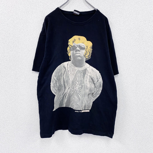 Notorious B.I.G.　ノートリアス・B.I.G　半袖プリントTシャツ　ラップT　ブラック　2XLサイズ